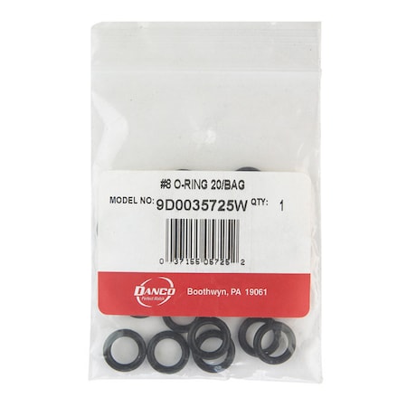 Danco Danco 9/16 in. D X 3/8 in. D Rubber O-Ring 20 pk 35725W